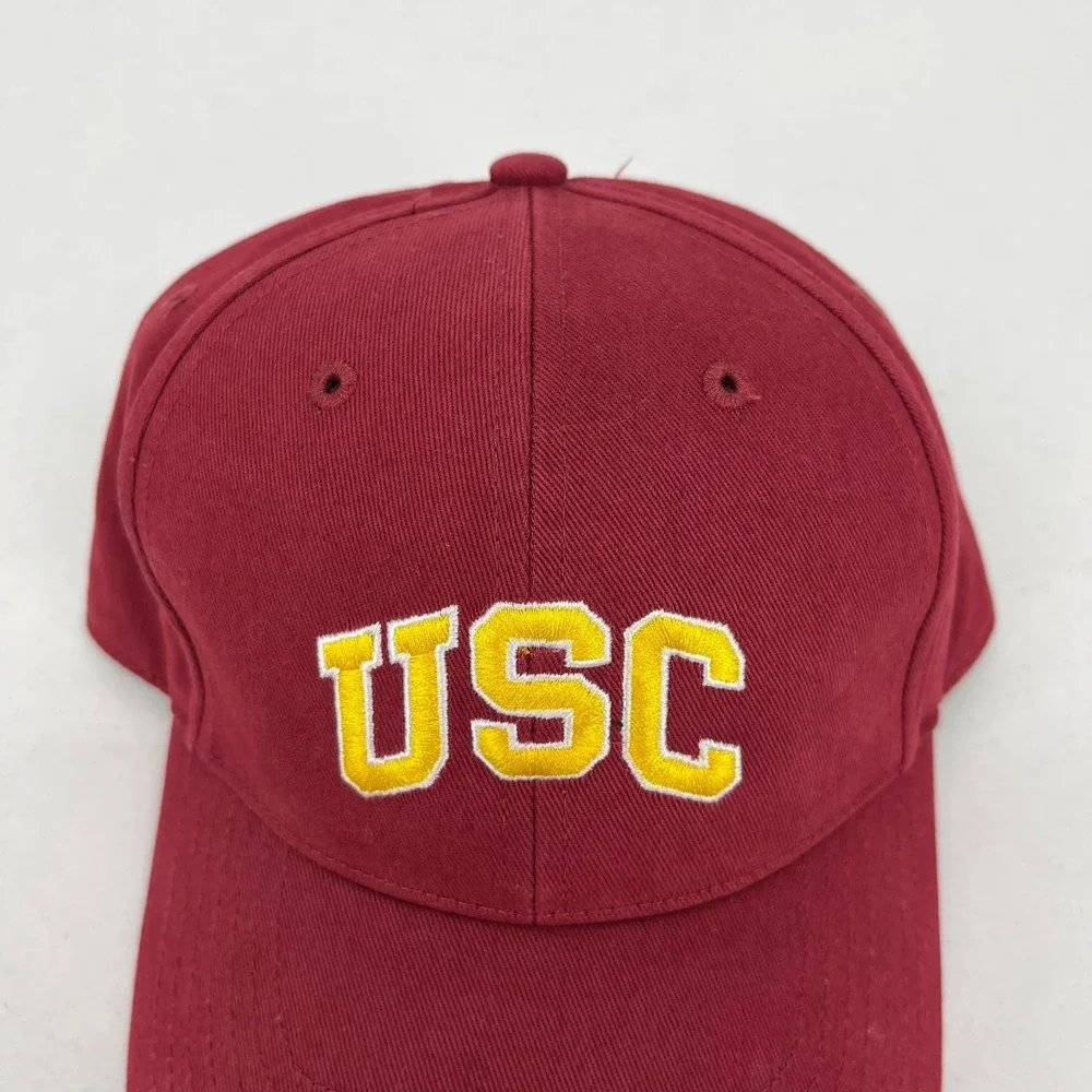 USC Trojans Kids Heritage '47 Brand Adjustable Baseball Hat Cardinal Red Logo